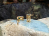 SJ1527 - Emerald with Diamond Earrings Set in 18 Karat Gold Settings