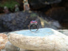 SJ1932 - Tanzanite with Ruby Ring Set in 18 Karat White Gold Settings