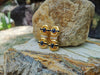 SJ1966 - Cabochon Blue Sapphire with Diamond and Blue Sapphire Earrings in 18 Karat Gold