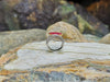 SJ1439 - Ruby with Diamond Ring Set in 18 Karat White Gold Settings