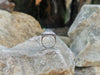 SJ6187 - Carved Aquamarine with Diamond Ring Set in 18 Karat White Gold Settings