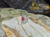 SJ1426 - Ruby with Diamond Ring Set in 18 Karat White Gold Setting