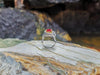 SJ1426 - Ruby with Diamond Ring Set in 18 Karat White Gold Setting