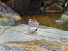 SJ1426 - Ruby with Diamond Ring Set in 18 Karat White Gold Setting