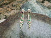 SJ1507 - Emerald with Diamond Earrings Set in 18 Karat Gold Settings