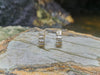 SJ6192 - White Sapphire Earrings Set in 18 Karat Gold Settings