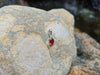 SJ1786 - Ruby with Diamond Pendant Set in 18 Karat White Gold Settings