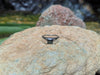 SJ1933 - Black Sapphire Ring Set in 18 Karat White Gold Settings