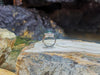 SJ1366 - Green Tourmaline with Diamond Ring Set in 18 Karat White Gold Settings