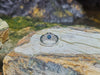 SJ1446 - Blue Sapphire with Diamond Ring Set in 18 Karat White Gold Settings