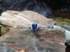 SJ1406 - GRS Certified 5 Cts Ceylon Blue Sapphire with Diamond Ring in Platinum 950