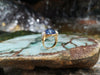 SJ1408 - Blue Sapphire with Diamond Ring Set in 18 Karat Gold Settings