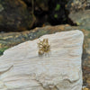 JP0093P - Diamond & Ruby Bee Brooch Set in 18 Karat Gold Setting