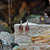 SJ1559 - Carved Tourmaline with Diamond Earrings Set in 18 Karat Gold Settings