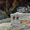 SJ1559 - Carved Tourmaline with Diamond Earrings Set in 18 Karat Gold Settings