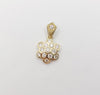 JP0045S - Diamond Honeycomb Pendant Set in 18 Karat Gold Setting