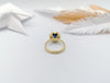 SJ1318 - Blue Sapphire with Diamond Ring Set in 18 Karat Gold Settings