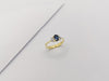 SJ1208 - Blue Sapphire with Diamond Ring Set in 18 Karat Gold Settings