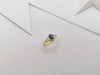 SJ1326 - Blue Sapphire with Diamond Ring Set in 18 Karat Gold Settings