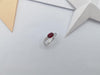 JR0374R - Ruby & Diamond Ring Set in 18 Karat White Gold Setting