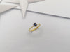 SJ1114 - Blue Sapphire with Diamond Ring Set in 18 Karat Gold Settings
