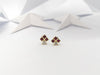 JE0398R - Ruby & Diamond Earrings Set in 18 Karat Gold Setting