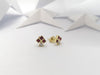 JE0398R - Ruby & Diamond Earrings Set in 18 Karat Gold Setting