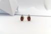 JE0367T - Ruby & Diamond Earrings Set in 18 Karat Gold Setting
