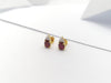 JE0367T - Ruby & Diamond Earrings Set in 18 Karat Gold Setting