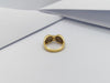 SJ1309 - Blue Sapphire with Diamond Ring Set in 18 Karat Gold Settings