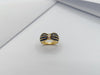 SJ1309 - Blue Sapphire with Diamond Ring Set in 18 Karat Gold Settings