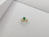 SJ1211 - Emerald with Diamond Ring Set in 18 Karat Gold Settings