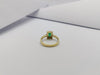 SJ1211 - Emerald with Diamond Ring Set in 18 Karat Gold Settings