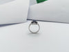 SJ1290 - Blue Sapphire with Diamond Ring Set in 18 Karat White Gold Settings
