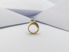 JRB8566 - Cabochon Emerald & Diamond Serpent Ring Set in 18 Karat Gold Setting