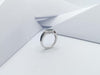 JR0230P - Blue Sapphire & Diamond Ring Set in 18 Karat White Gold Setting