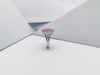 SJ1291 - Pink Sapphire with Diamond Ring Set in 18 Karat White Gold Settings
