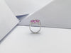 SJ1291 - Pink Sapphire with Diamond Ring Set in 18 Karat White Gold Settings