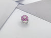 SJ1291 - Pink Sapphire with Diamond Ring Set in 18 Karat White Gold Settings