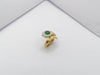 JRB8566 - Cabochon Emerald & Diamond Serpent Ring Set in 18 Karat Gold Setting