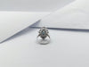 SJ1289 - Blue Sapphire with Diamond Ring Set in 18 Karat White Gold Settings