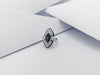 SJ1289 - Blue Sapphire with Diamond Ring Set in 18 Karat White Gold Settings