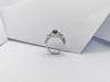 SJ1212 - Blue Sapphire with Diamond Ring Set in 18 Karat White Gold Settings