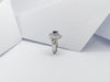 SJ1166 - Blue Sapphire with Diamond Ring Set in Platinum 900 Settings