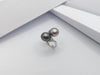 JRB4027 - Tahitian South Sea Pearl & Diamond Ring Set in 18 Karat White Gold Setting