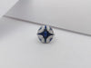 SJ6091 - Blue Sapphire with Diamond Ring Set in 18 Karat White Gold Settings