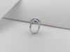 SJ6091 - Blue Sapphire with Diamond Ring Set in 18 Karat White Gold Settings