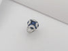 SJ6091 - Blue Sapphire with Diamond Ring Set in 18 Karat White Gold Settings