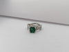 SJ1177 - Emerald with Diamond Ring Set in Platinum 950 Settings