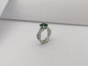 SJ1177 - Emerald with Diamond Ring Set in Platinum 950 Settings